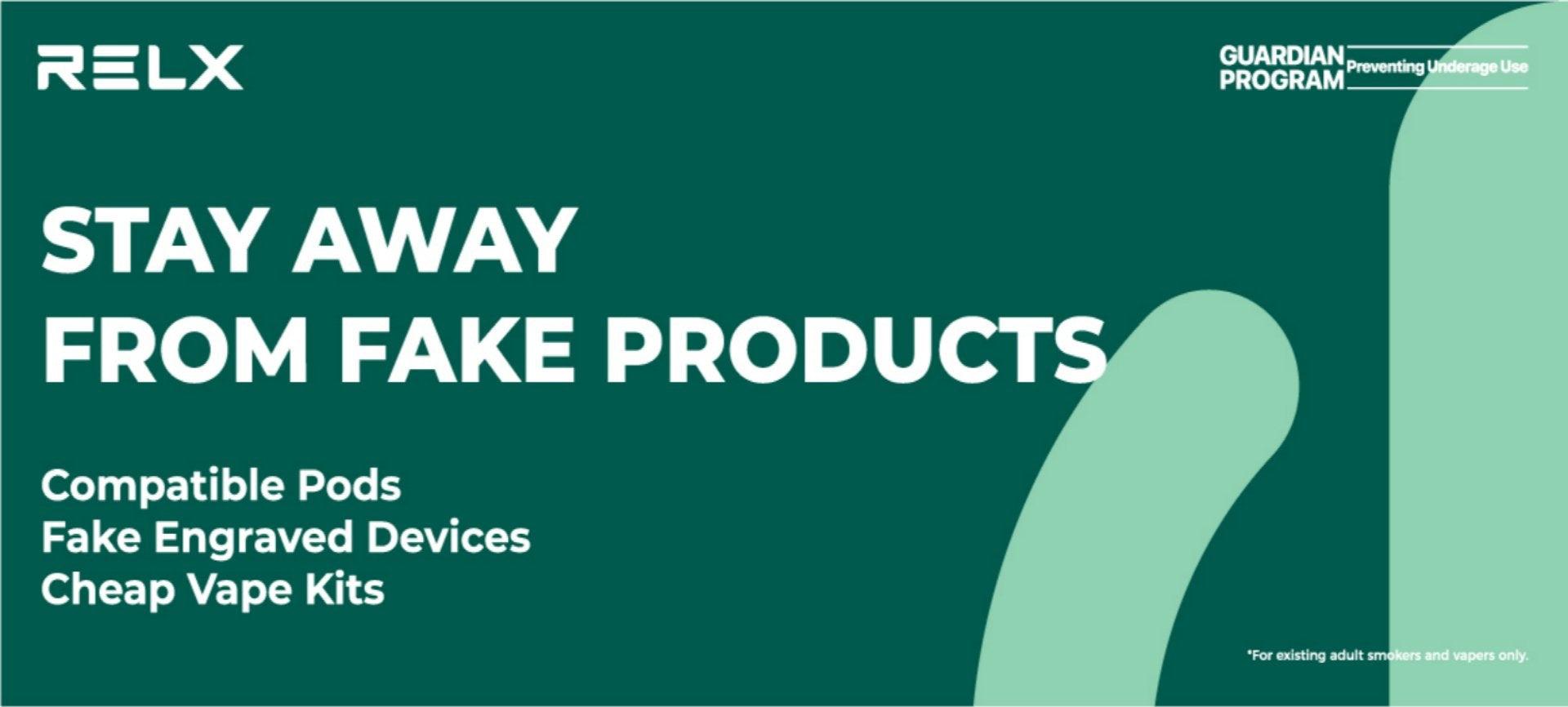 RELX Warns Vapers to Stay Away from Compatible Pods, Fake Engraved Dev RELX Warns Vapers to Stay Away from Compatible Pods, Fake Engraved Dev