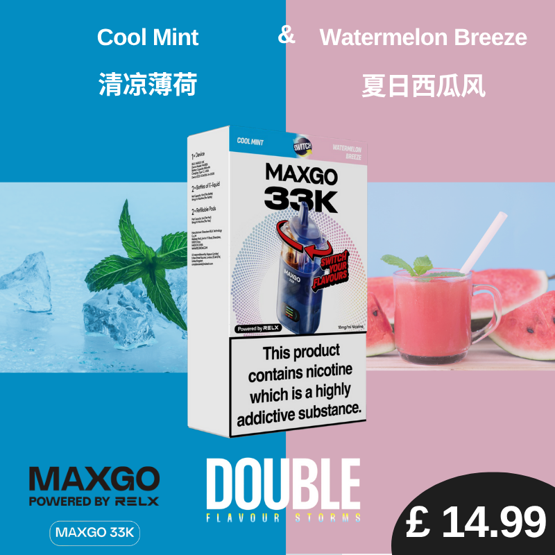 RELX MaxGO Combo 33K (Buy 1 Get 1 FREE, Discount automatically applies in check out)