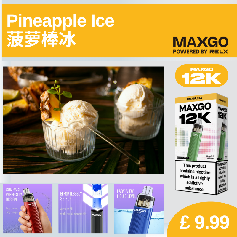 RELX MaxGO 12K (Buy 1 Get 1 FREE, Discount automatically applies in check out)