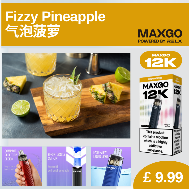 RELX MaxGO 12K (Buy 1 Get 1 FREE, Discount automatically applies in check out)