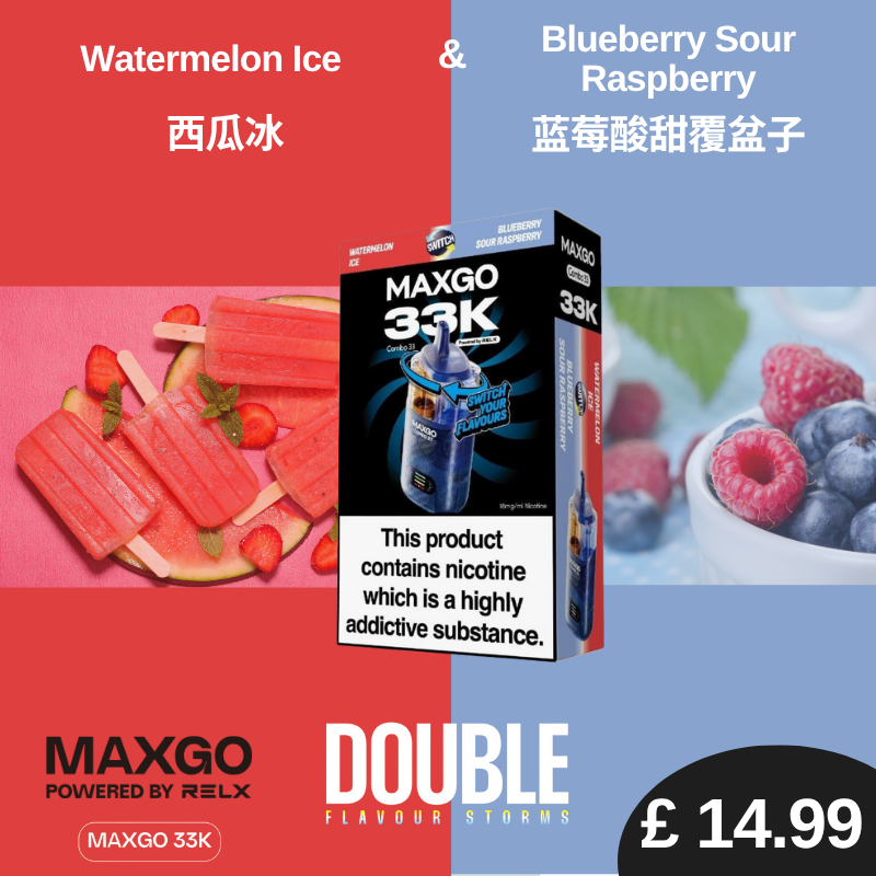 RELX MaxGO Combo 33K (Buy 1 Get 1 FREE, Discount automatically applies in check out)