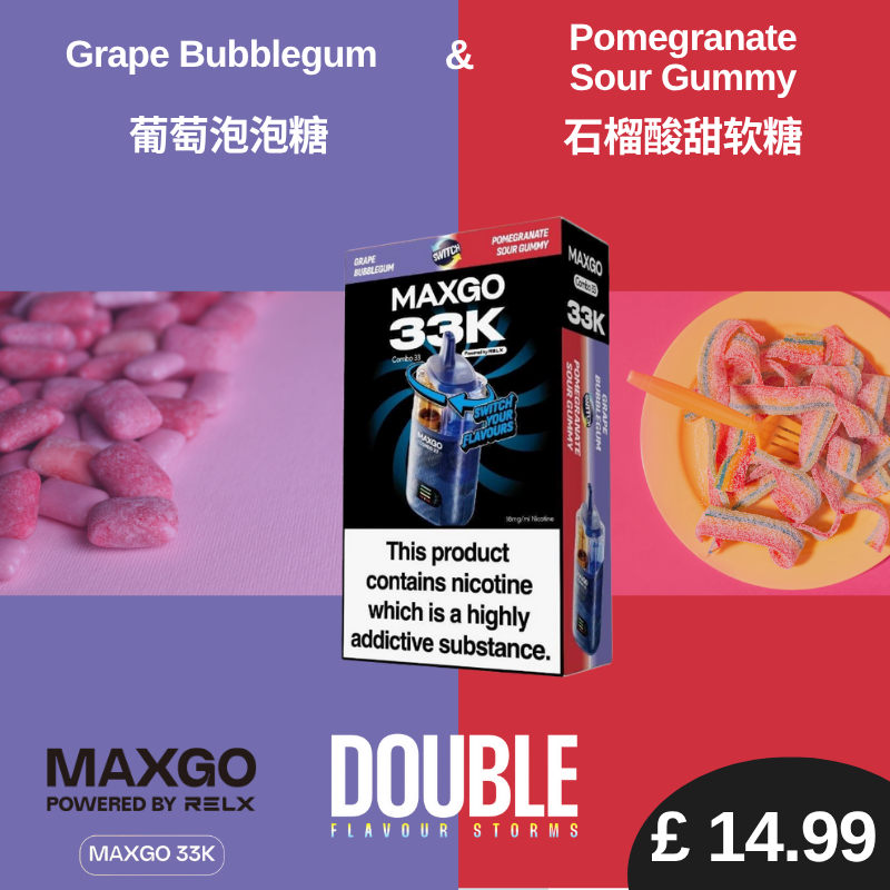 RELX MaxGO Combo 33K (Buy 1 Get 1 FREE, Discount automatically applies in check out)
