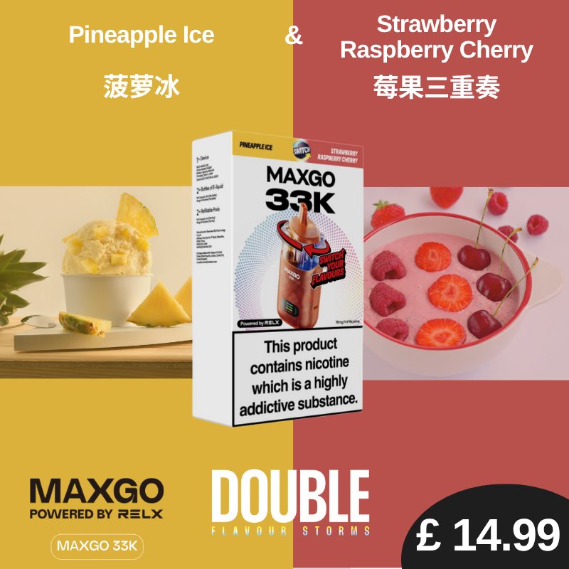 RELX MaxGO Combo 33K (Buy 1 Get 1 FREE, Discount automatically applies in check out)