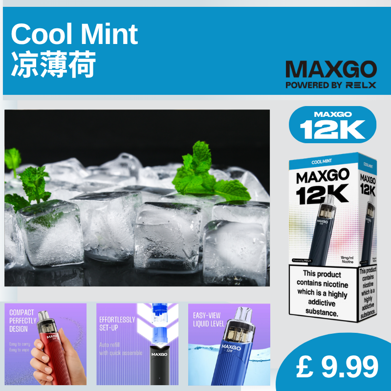 RELX MaxGO 12K (Buy 1 Get 1 FREE, Discount automatically applies in check out)