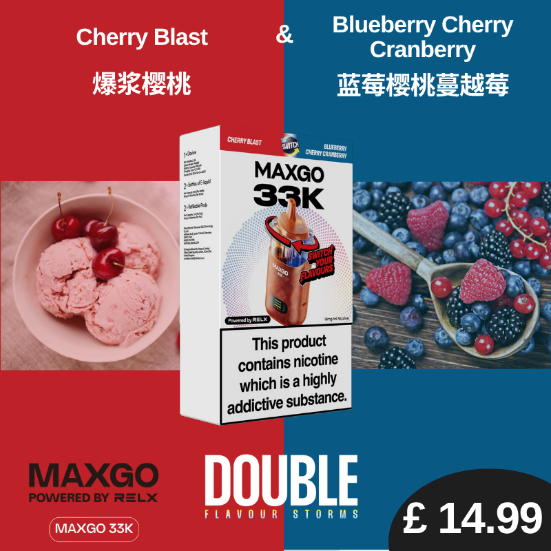 RELX MaxGO Combo 33K (Buy 1 Get 1 FREE, Discount automatically applies in check out)